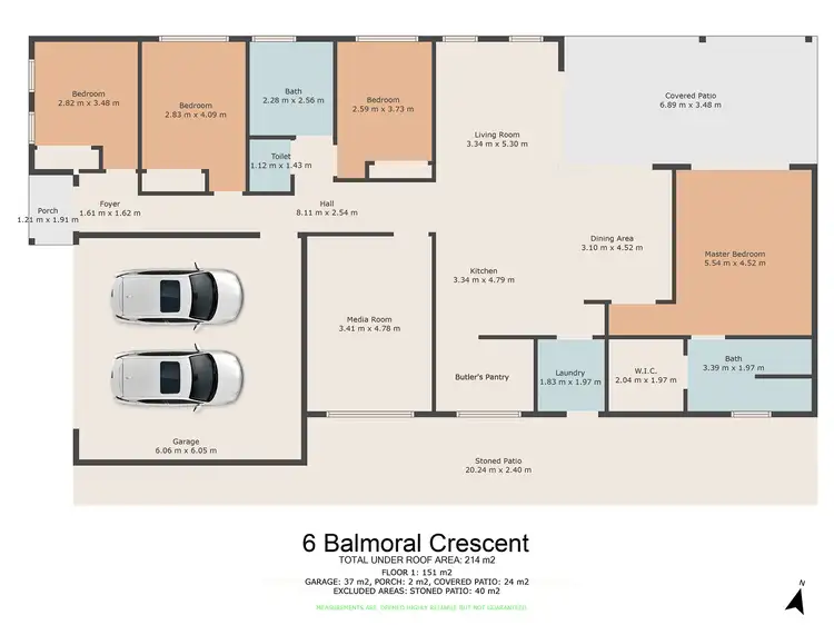 Floorplan of Homely rural property listing, 6 Balmoral Crescent, Southside QLD 4570