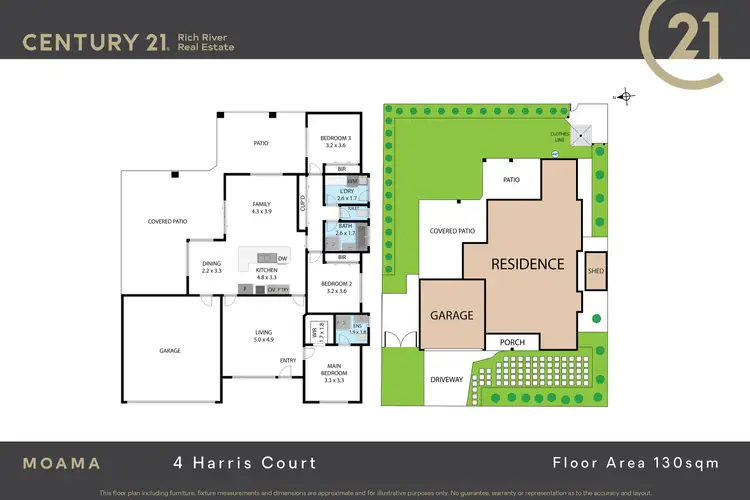 Floorplan of Homely house listing, 4 Harris Court, Moama NSW 2731