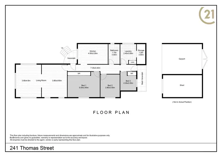 Floorplan of Homely house listing, 241 Thomas Street, Broken Hill NSW 2880
