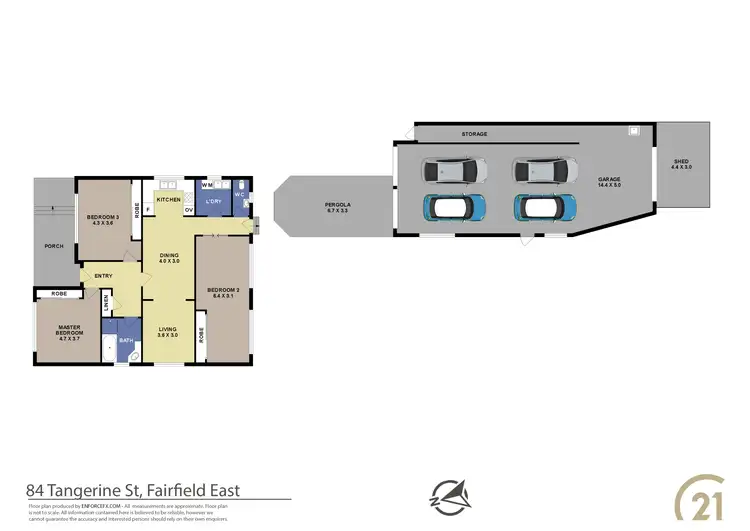Floorplan of Homely house listing, 84 Tangerine Street, Fairfield East NSW 2165