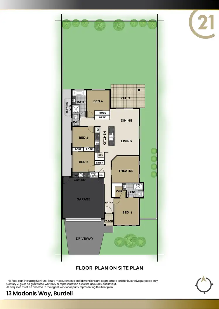 Floorplan of Homely house listing, 13 Madonis Way, Burdell QLD 4818