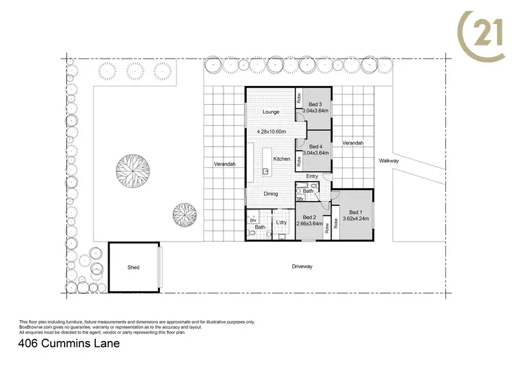 Floorplan of Homely house listing, 406 Cummins Lane, Broken Hill NSW 2880