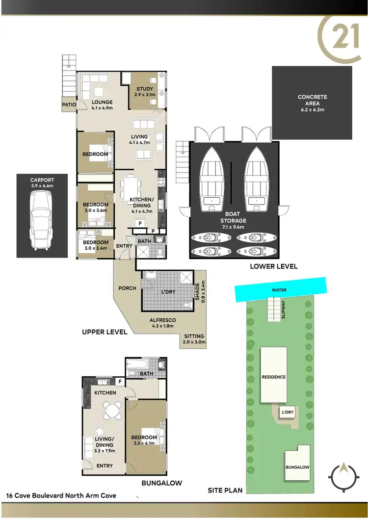 Floorplan of Homely house listing, 16 Cove Blvd, North Arm Cove NSW 2324