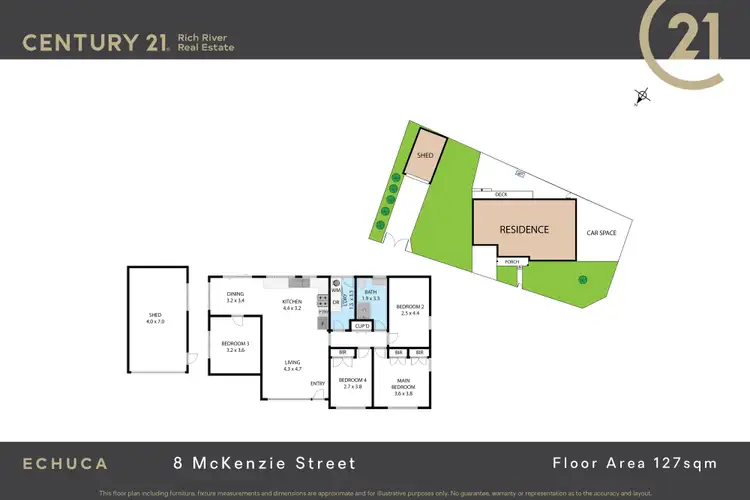 Floorplan of Homely house listing, 8 McKenzie Street, Echuca VIC 3564
