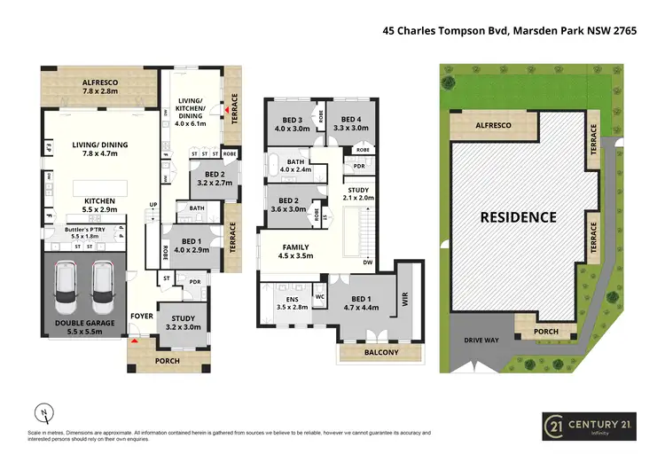 Floorplan of Homely house listing, 45- 45A Charles Tompson Boulevard, Marsden Park NSW 2765