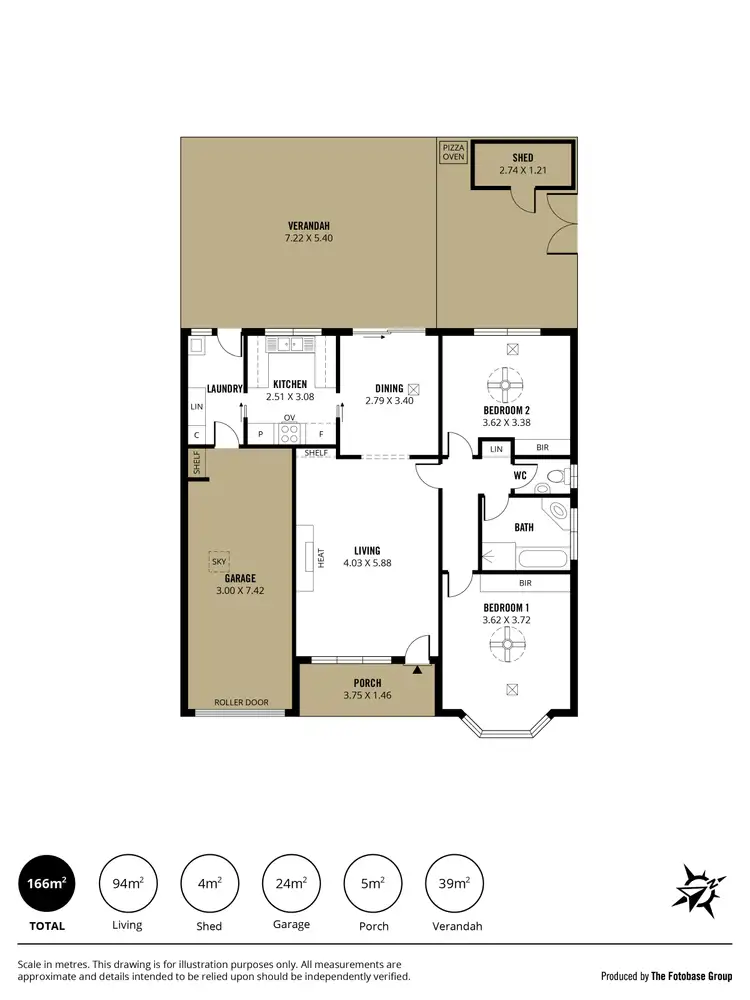 Floorplan of Homely unit listing, 19/2 Island Drive, West Lakes SA 5021