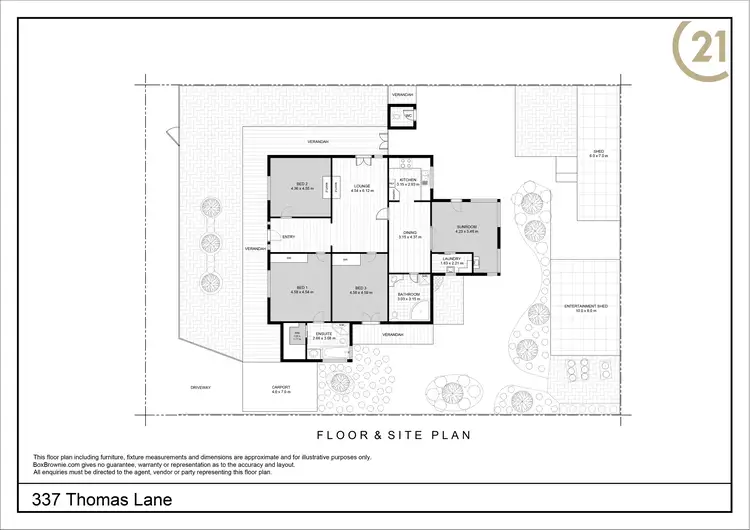 Floorplan of Homely house listing, 337 Thomas Lane, Broken Hill NSW 2880