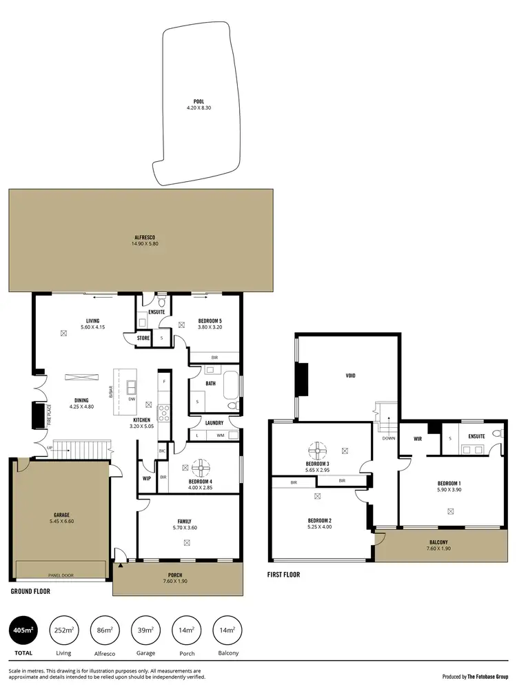 Floorplan of Homely house listing, 383 Lady Gowrie Drive, Osborne SA 5017
