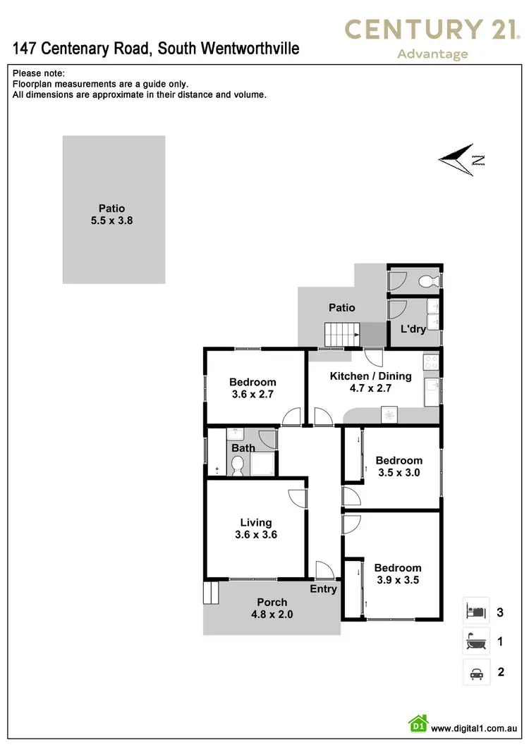 Floorplan of Homely house listing, 147 Centenary Road, South Wentworthville NSW 2145