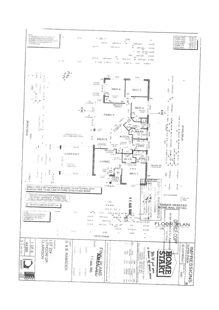 Floorplan of Homely house listing, 63 Lithgow Drive, Clarkson WA 6030