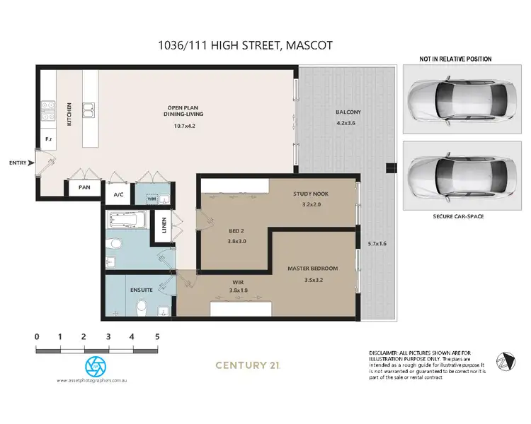 Floorplan of Homely apartment listing, 1036/111 High Street, Mascot NSW 2020