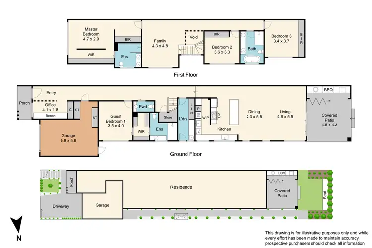 Floorplan of Homely townhouse listing, 47A Crawford Road, Clarinda VIC 3169