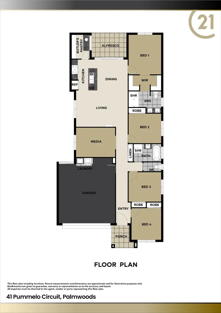 Floorplan of Homely house listing, 41 Pummelo Circuit, Palmwoods QLD 4555