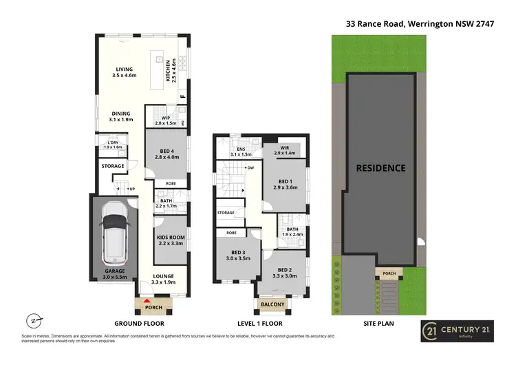 Floorplan of Homely house listing, 33 Rance Rd, Werrington NSW 2747
