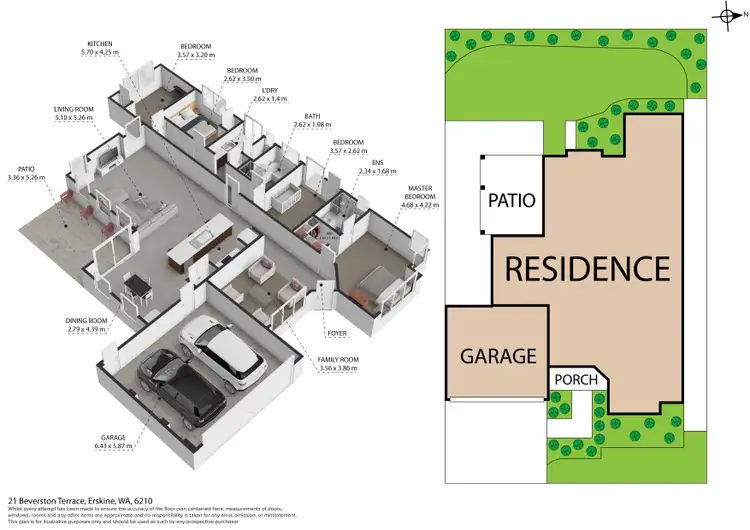 Floorplan of Homely house listing, 21 Beverston Terrace, Erskine WA 6210