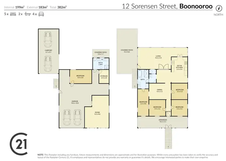Floorplan of Homely house listing, 12 Sorensen Street, Boonooroo QLD 4650