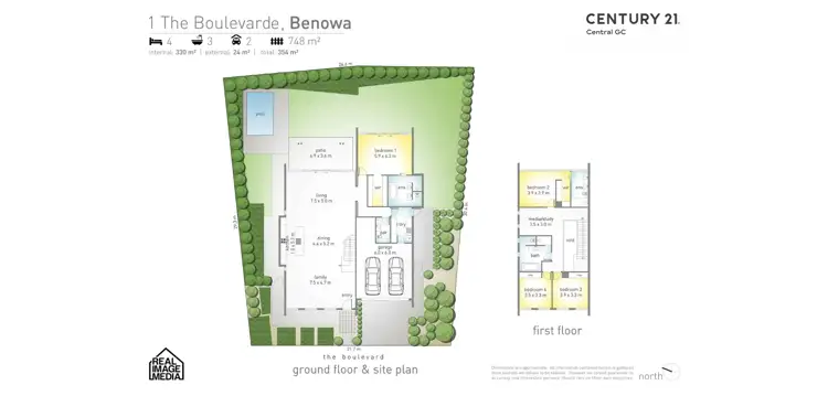 Floorplan of Homely house listing, 1 The Boulevarde, Benowa QLD 4217