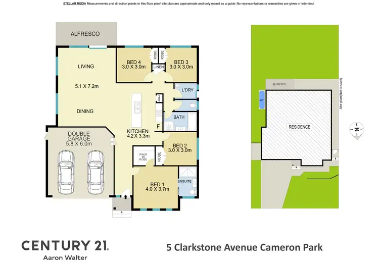 Floorplan of Homely house listing, 5 Clarkstone Avenue, Cameron Park NSW 2285