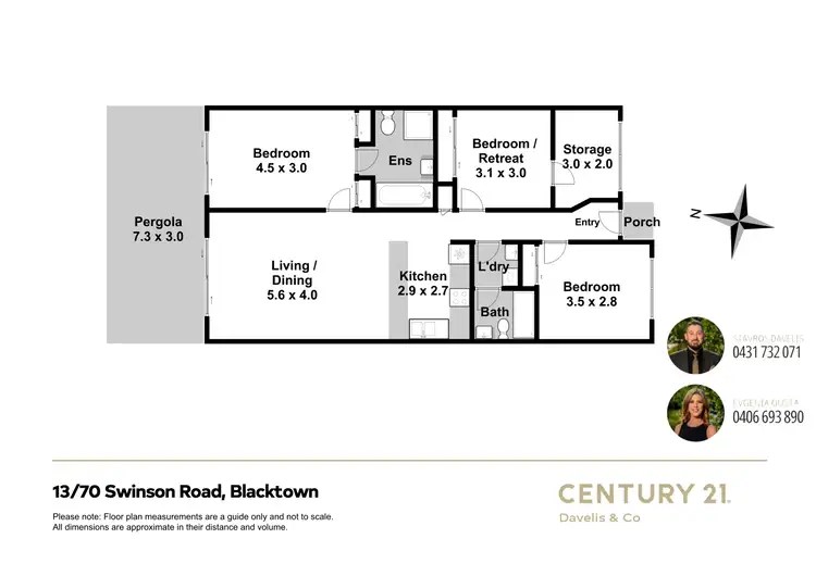 Floorplan of Homely villa listing, 13/70 Swinson Road, Blacktown NSW 2148