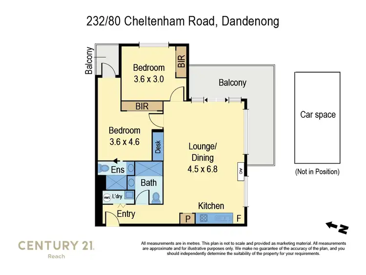 Floorplan of Homely apartment listing, 232/80 Cheltenham Road, Dandenong VIC 3175