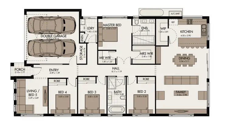Floorplan of Homely house listing, 14a Myee Road, Macquarie Fields NSW 2564