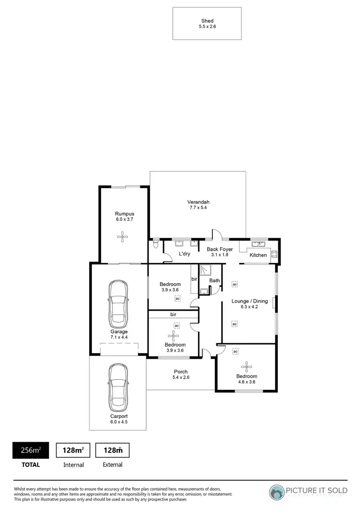 Floorplan of Homely house listing, 16 Hereford Street, Enfield SA 5085