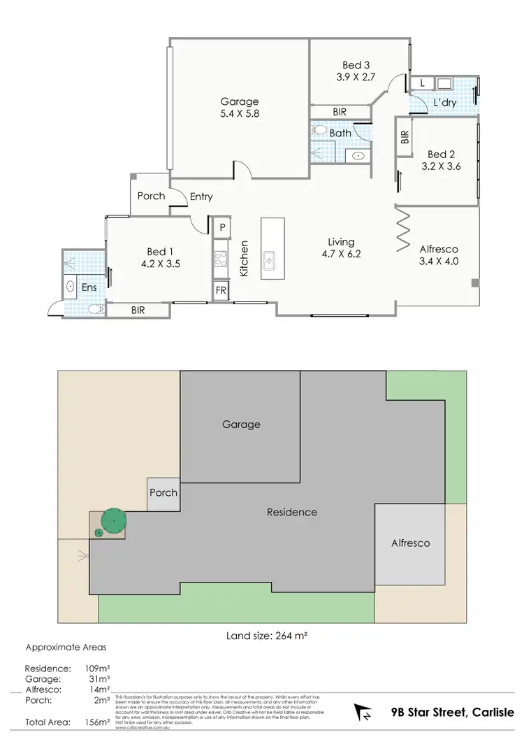 Floorplan of Homely house listing, 9B Star Street, Carlisle WA 6101