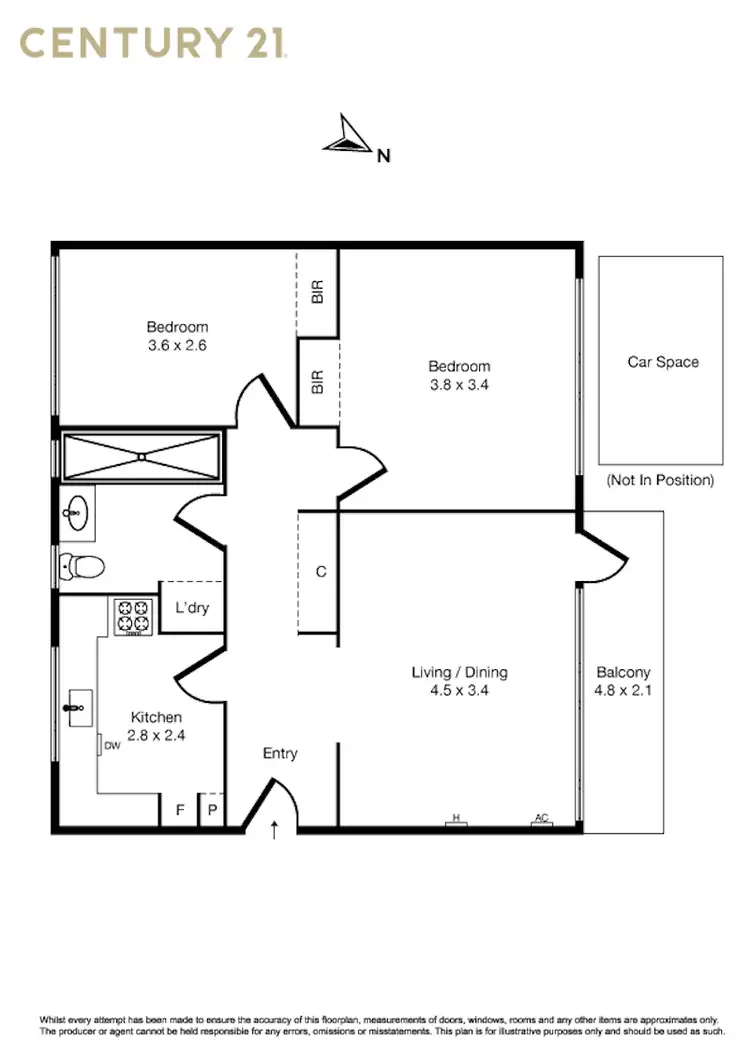 Floorplan of Homely apartment listing, 10/157 Brighton Road, Elwood VIC 3184