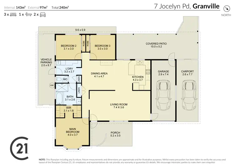 Floorplan of Homely house listing, 7 Jocelyn Parade, Granville QLD 4650