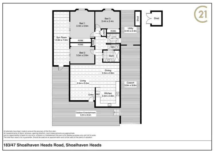 Floorplan of Homely house listing, 183/47 Shoalhaven Heads Road, Shoalhaven Heads NSW 2535