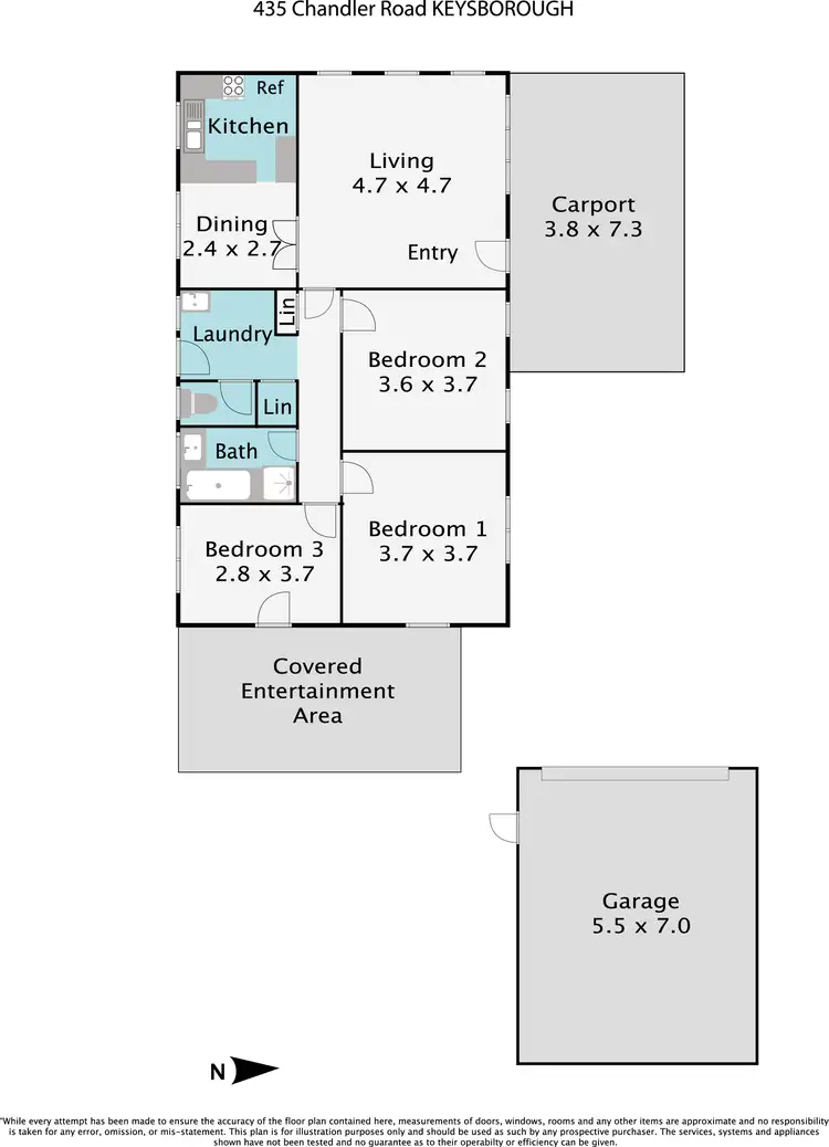 Floorplan of Homely house listing, 435 Chandler Road, Keysborough VIC 3173