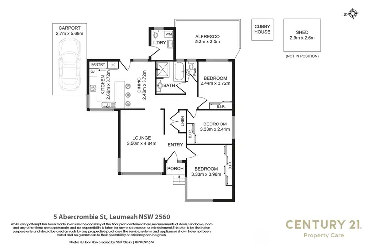 Floorplan of Homely house listing, 5 Abercrombie Street, Leumeah NSW 2560