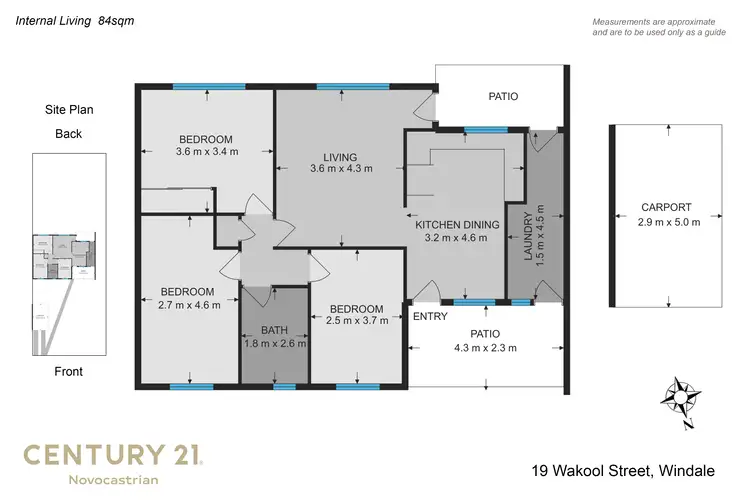 Floorplan of Homely villa listing, 19 Wakool Street, Windale NSW 2306