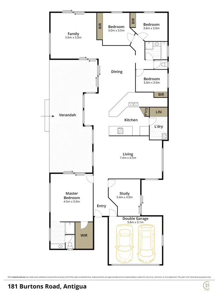 Floorplan of Homely rural property listing, 181 Burtons Road, Antigua QLD 4650