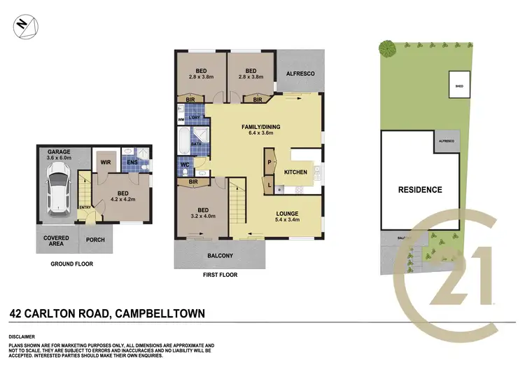 Floorplan of Homely house listing, 42 Carlton Road, Campbelltown NSW 2560