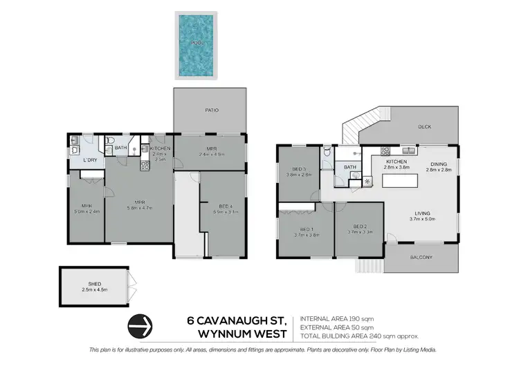 Floorplan of Homely house listing, 6 Cavanaugh Street, Wynnum West QLD 4178