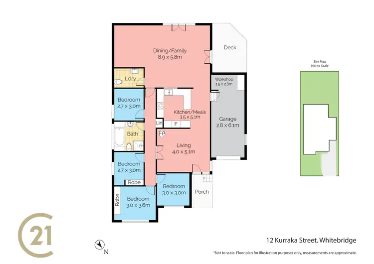 Floorplan of Homely house listing, 12 Kurraka Street, Whitebridge NSW 2290