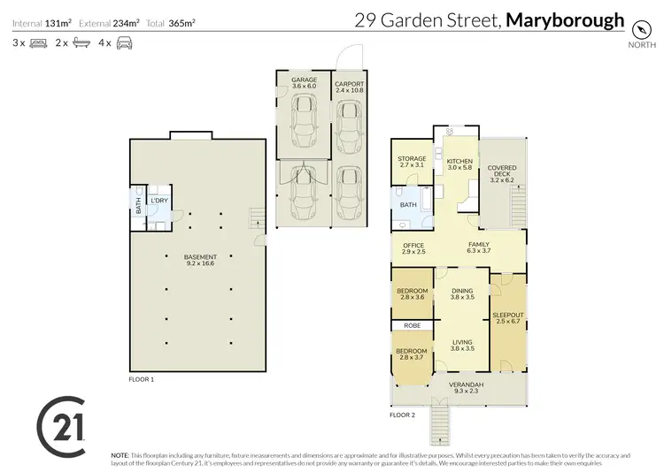 Floorplan of Homely house listing, 29 Garden Street, Maryborough QLD 4650