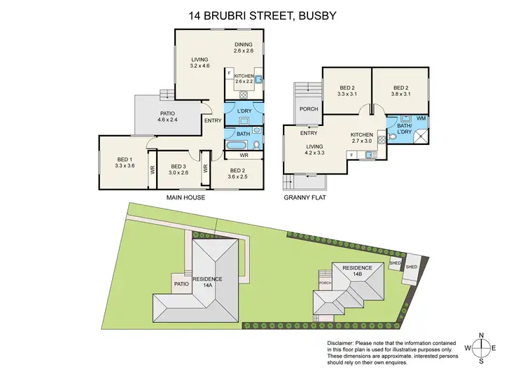 Floorplan of Homely house listing, 14a & 14b Brubri Street, Busby NSW 2168