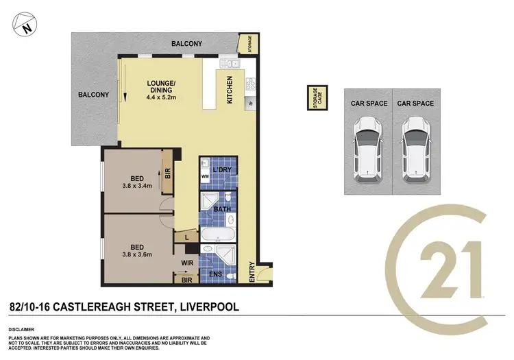 Floorplan of Homely apartment listing, 82/10-16 Castlereagh Street, Liverpool NSW 2170