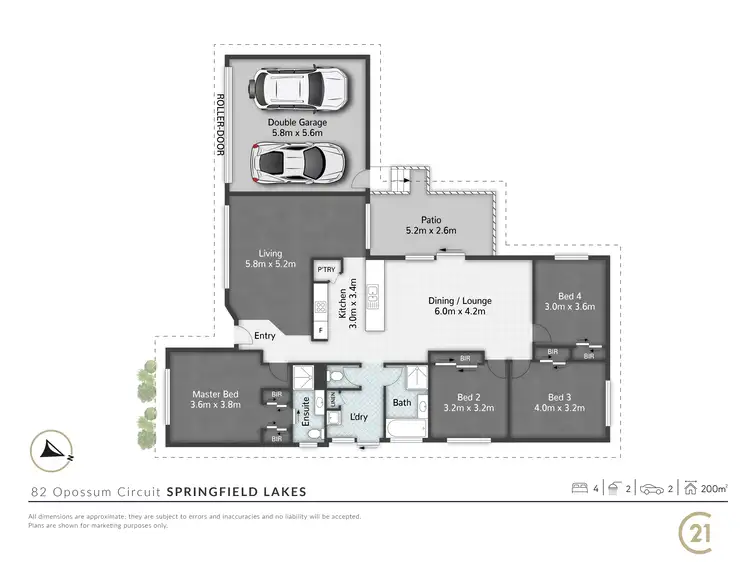Floorplan of Homely house listing, 82 Opossum Circuit, Springfield Lakes QLD 4300