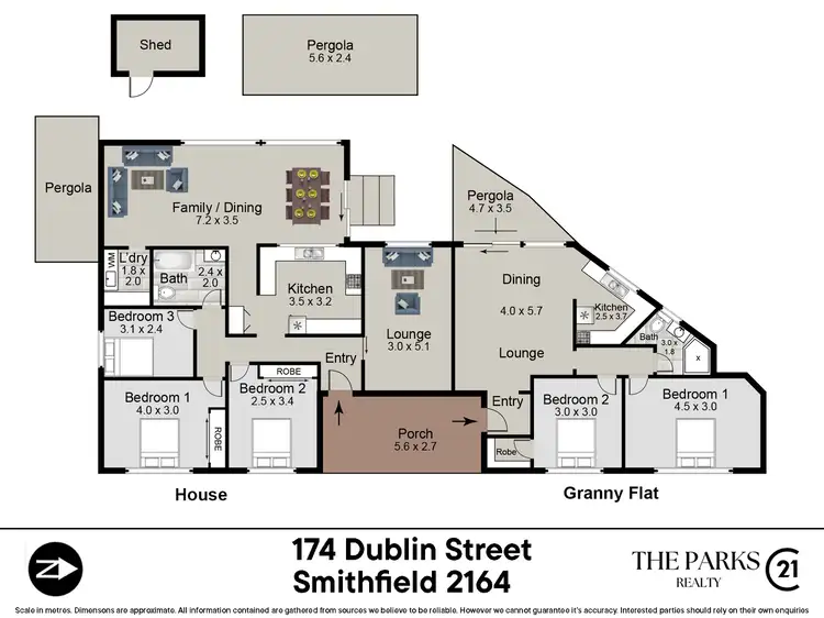 Floorplan of Homely house listing, 174 and 174a Dublin Street, Smithfield NSW 2164