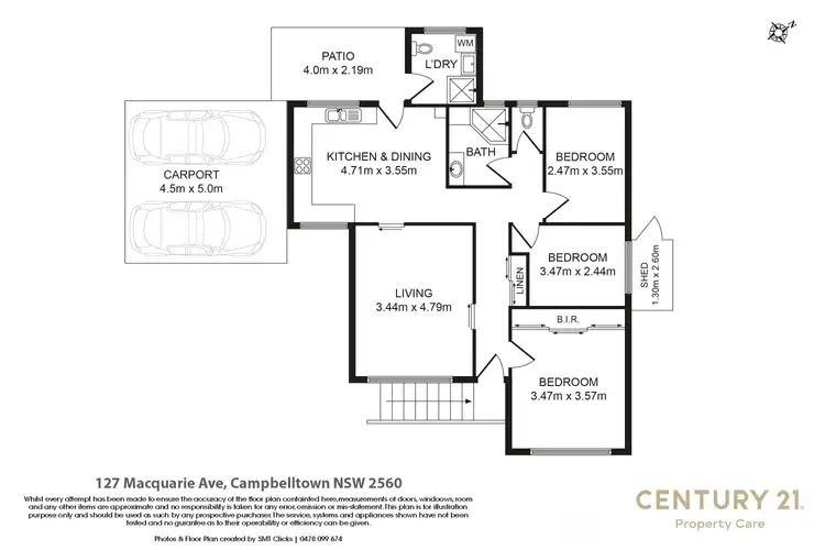 Floorplan of Homely house listing, 127 Macquarie Avenue, Campbelltown NSW 2560