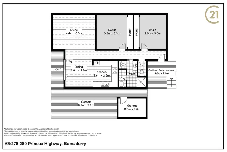 Floorplan of Homely house listing, 65/278-280 Princes Highway, Bomaderry NSW 2541