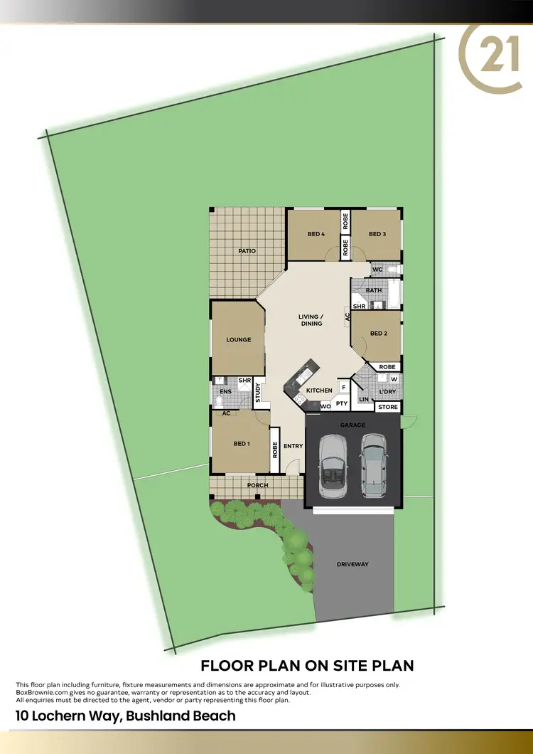Floorplan of Homely house listing, 10 Lochern Way, Bushland Beach QLD 4818