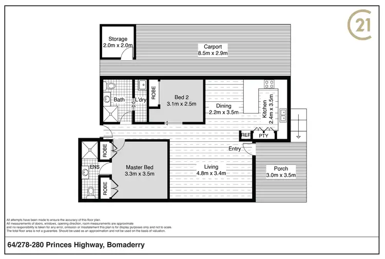 Floorplan of Homely house listing, 64/278-280 Princes Highway, Bomaderry NSW 2541
