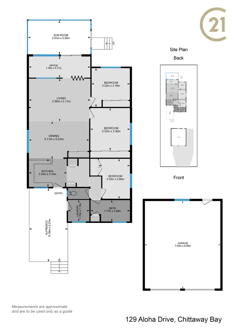 Floorplan of Homely house listing, 129 Aloha Drive, Chittaway Bay NSW 2261