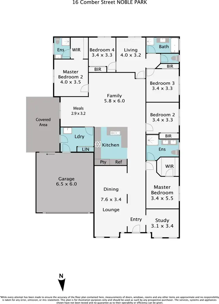 Floorplan of Homely house listing, 16 Comber Street, Noble Park VIC 3174