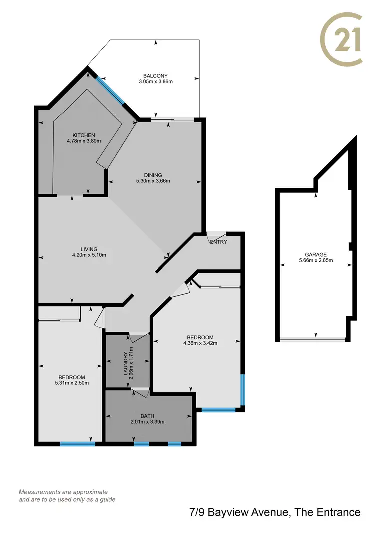 Floorplan of Homely unit listing, 7/9 Bayview Avenue, The Entrance NSW 2261