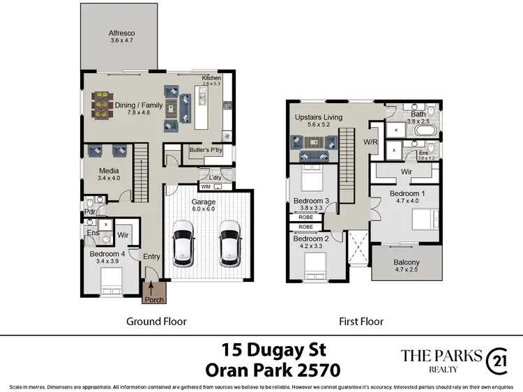 Floorplan of Homely house listing, 15 Dugay Street, Oran Park NSW 2570